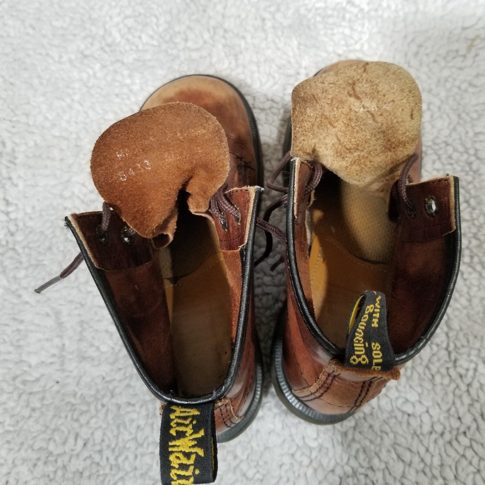 Vintage Dr Martens 8433 Club Sole Made in England 6 Hole Brown Boots Size 4 - Picture 7 of 16
